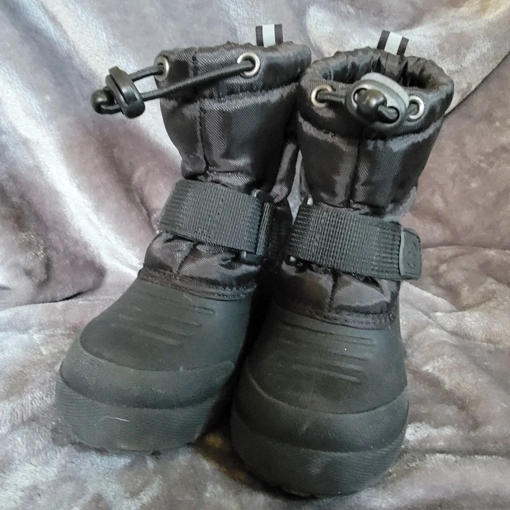 Northside Snow Boots Toddler Size 6 Black Excellent Thinsulate Water Resistant